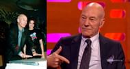 Patrick Stewart in 1994 and 2017. (Image via Richard Drew/AP, and Graham Norton's Show/BBC)